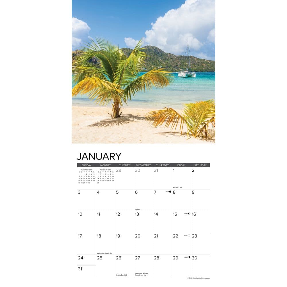 Beaches 2027 Mini Wall Calendar Second Alternate Image