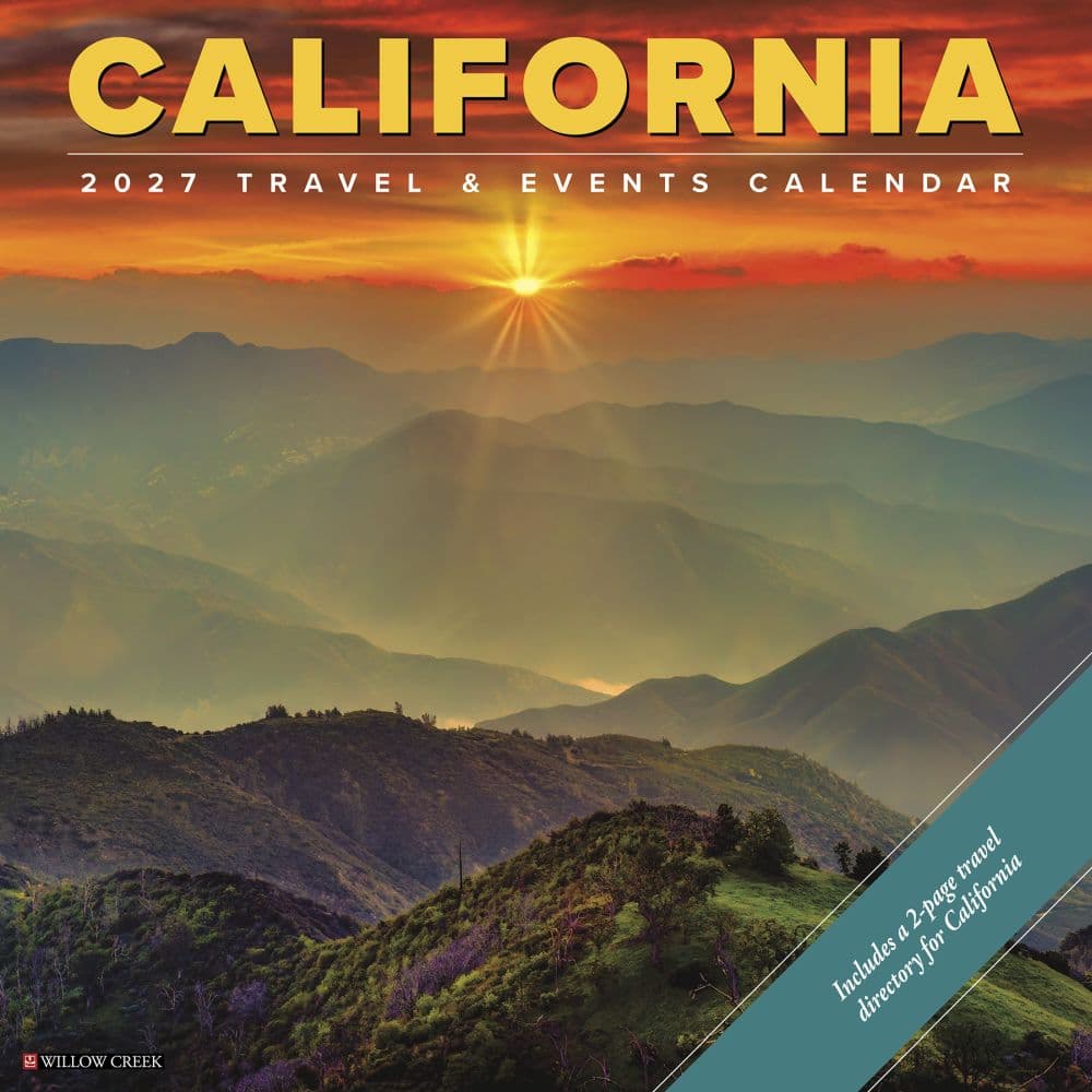California Travel and Events 2027 Wall Calendar Main Product Image