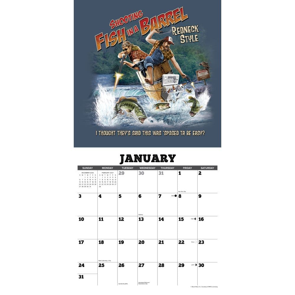 Buck Wear Hunting and Fish Tales 2027 Wall Calendar Second Alternate Image