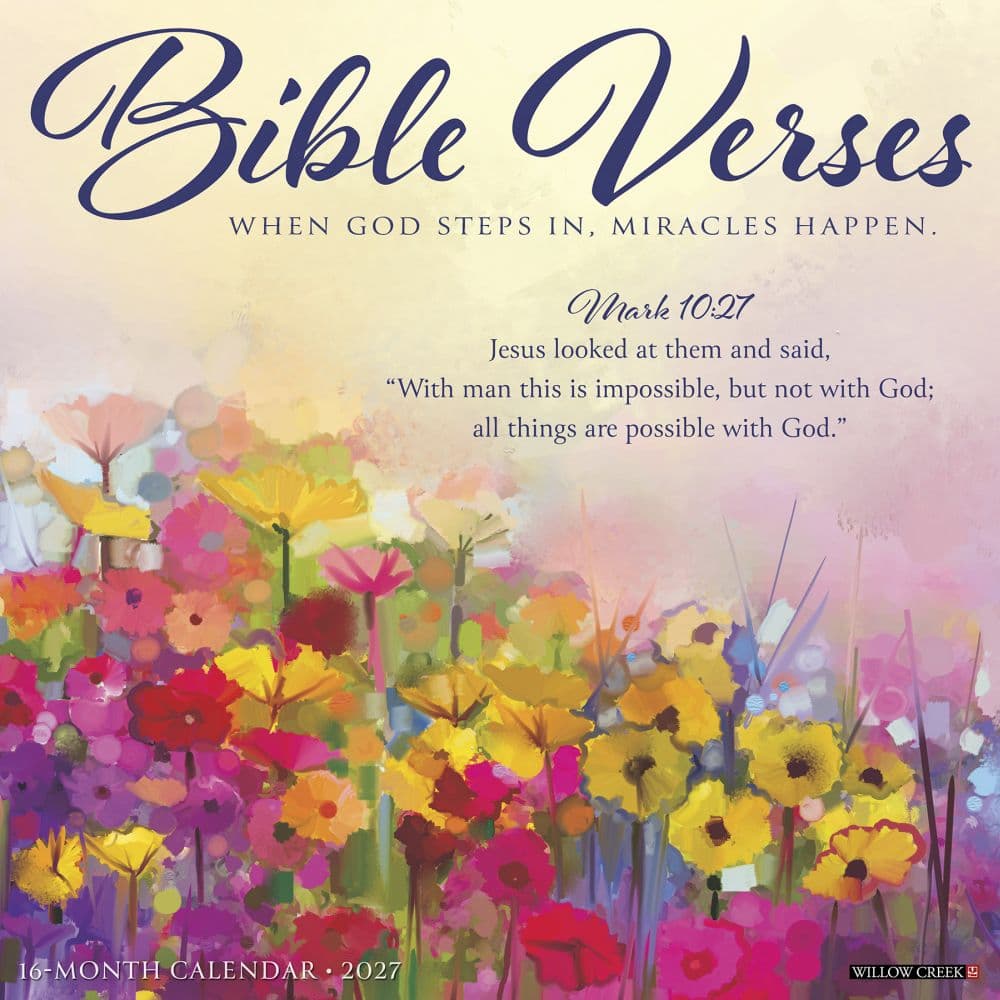 Bible Verses 2027 Wall Calendar Main Product Image