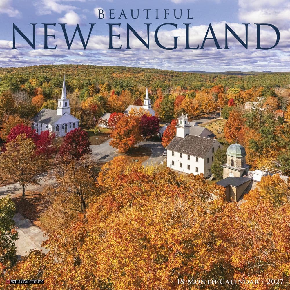 New England Beautiful 2027 Wall Calendar Main Product Image