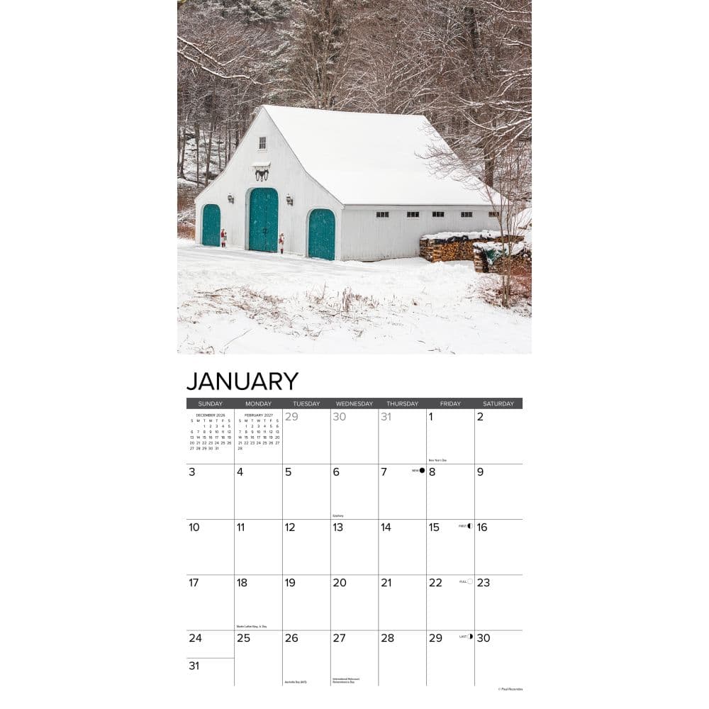 Barns 2027 Wall Calendar Second Alternate Image