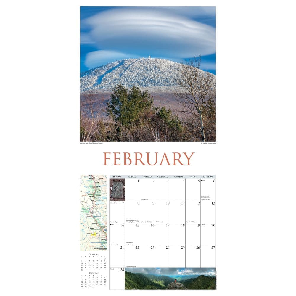 Appalachian Trail 2027 Wall Calendar Second Alternate Image