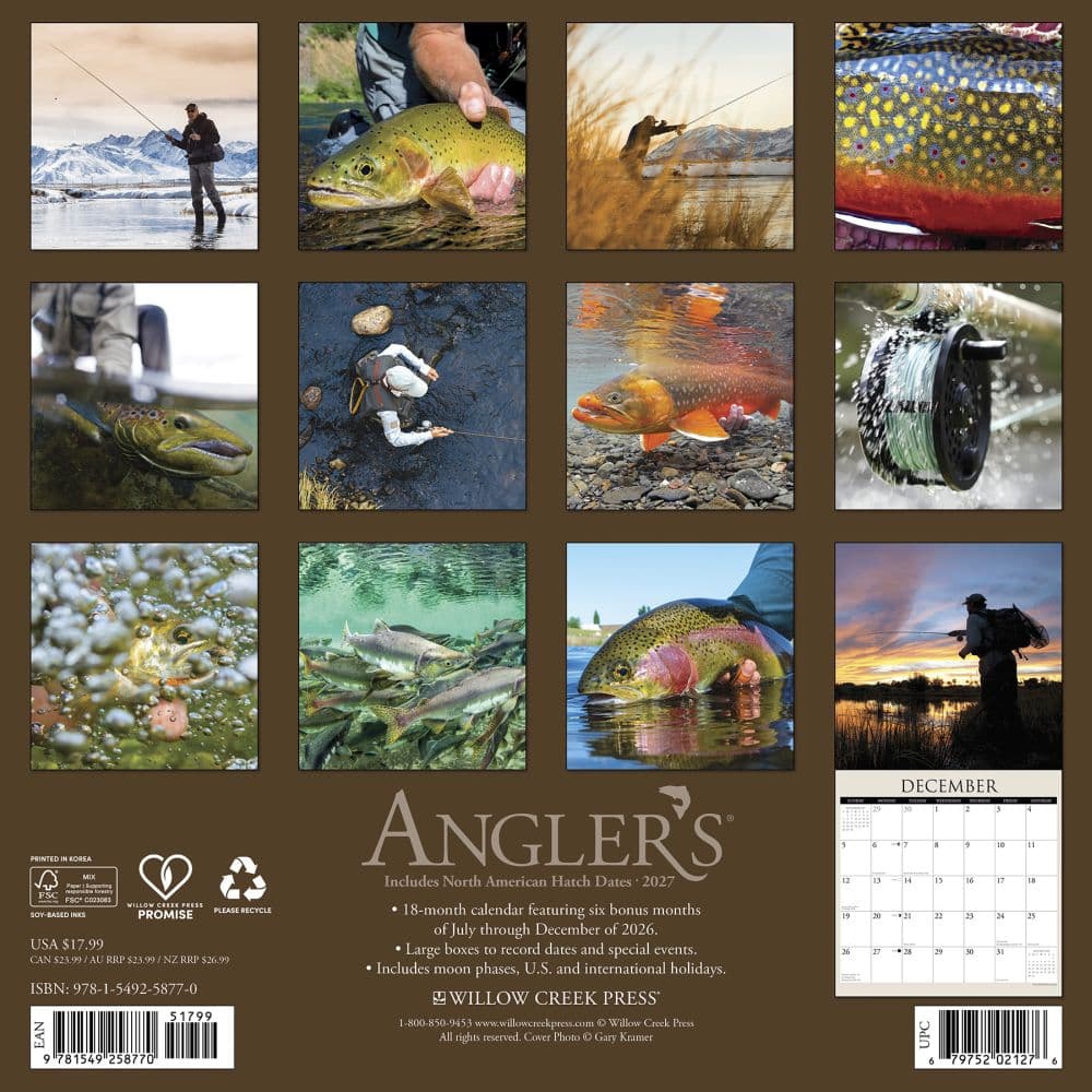 Anglers 2027 Wall Calendar First Alternate Image