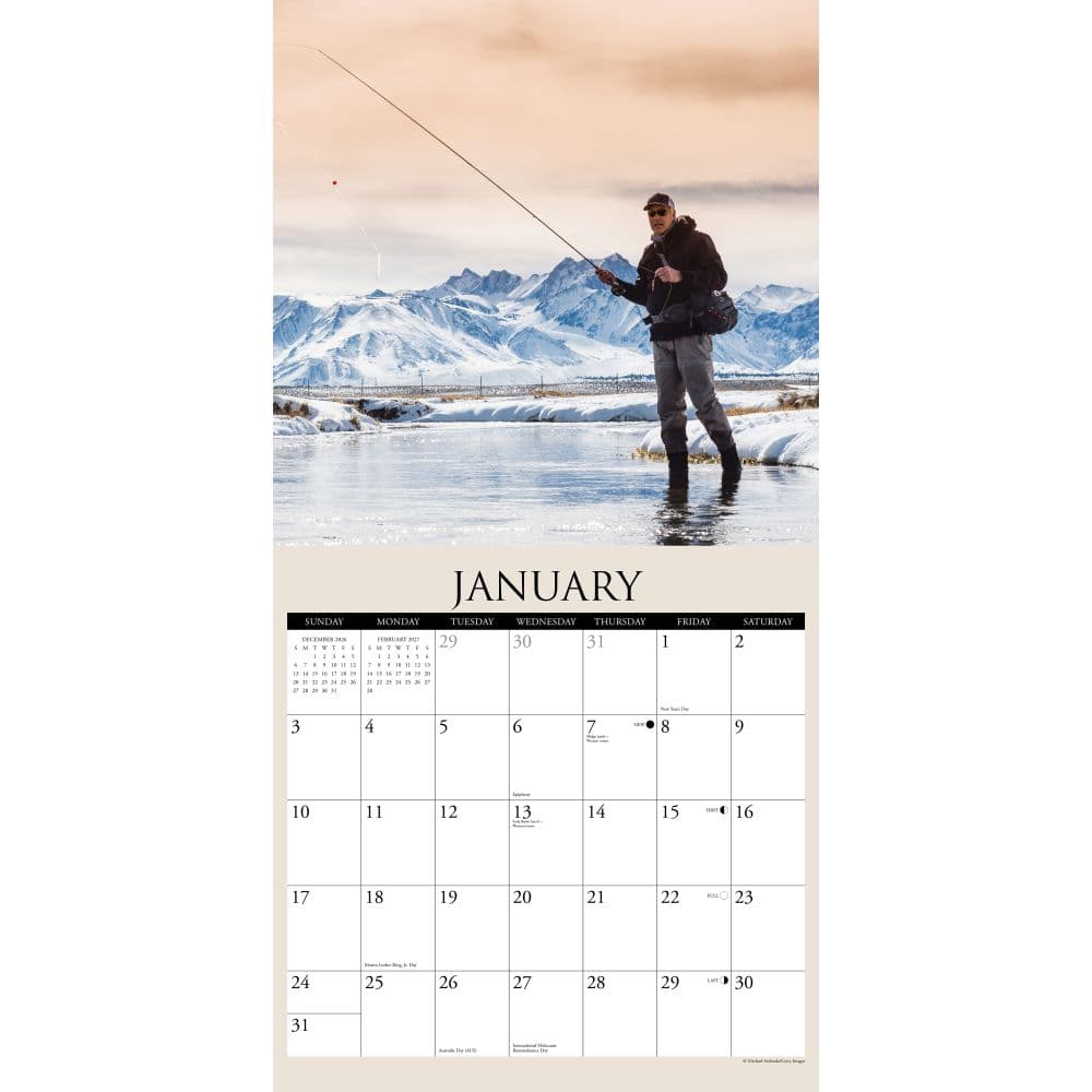 Anglers 2027 Wall Calendar Second Alternate Image