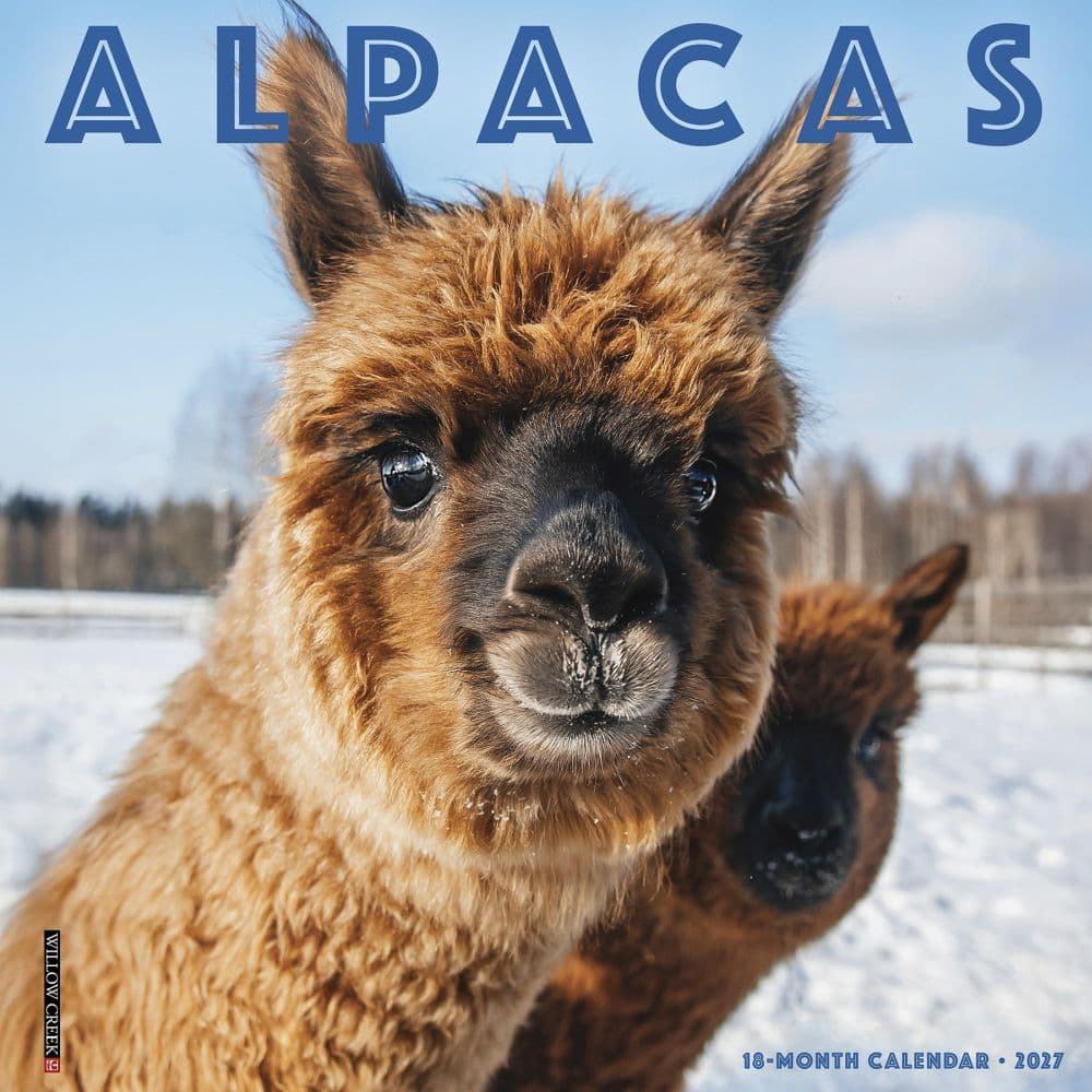 Alpacas 2027 Wall Calendar Main Product Image