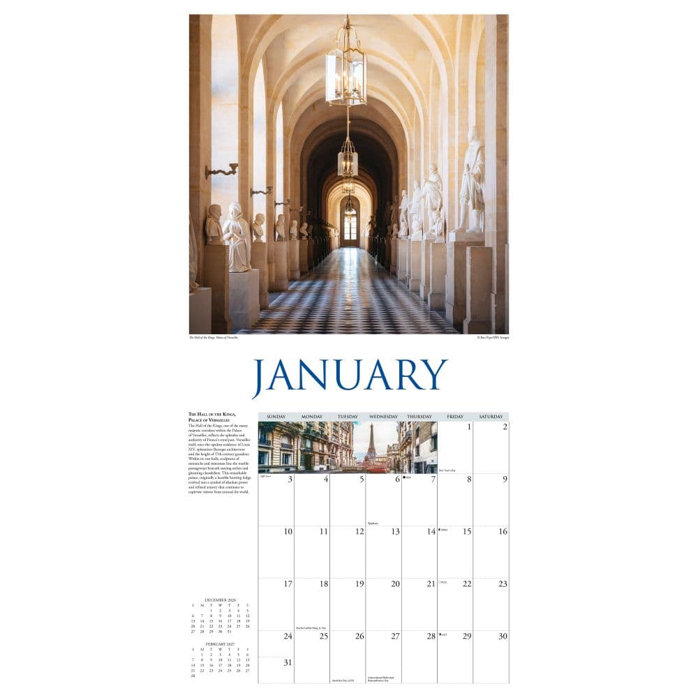Walk in Paris 2027 Wall Calendar Second Alternate Image