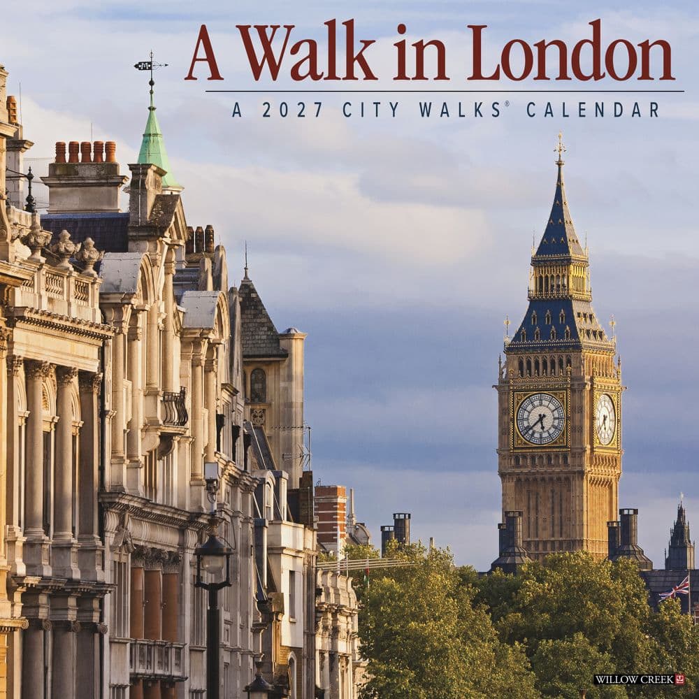 Walk in London 2027 Wall Calendar