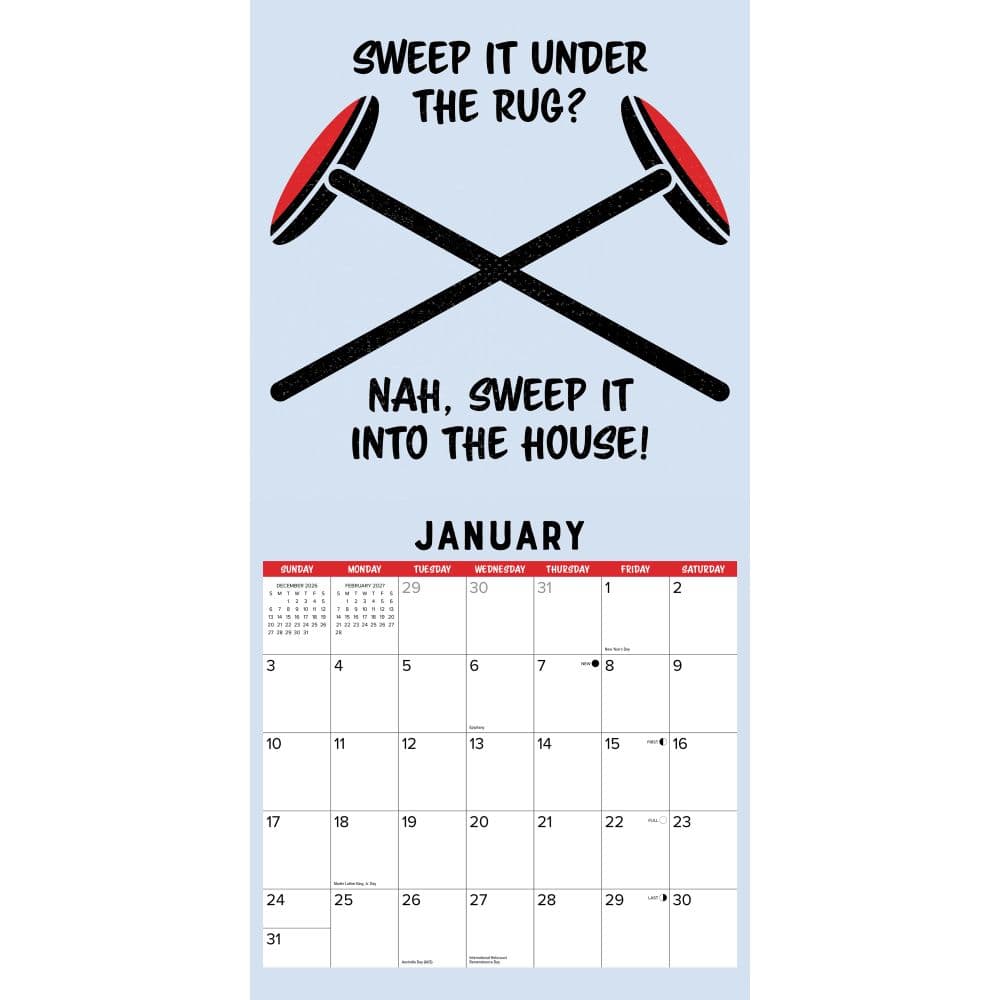 Curling 2027 Wall Calendar Second Alternate Image