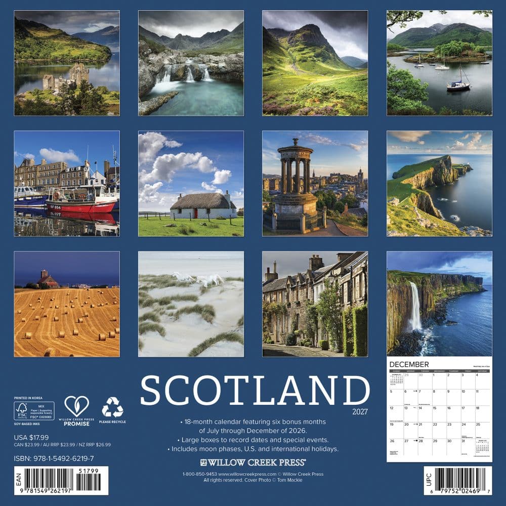 Scotland 2027 Wall Calendar First Alternate Image