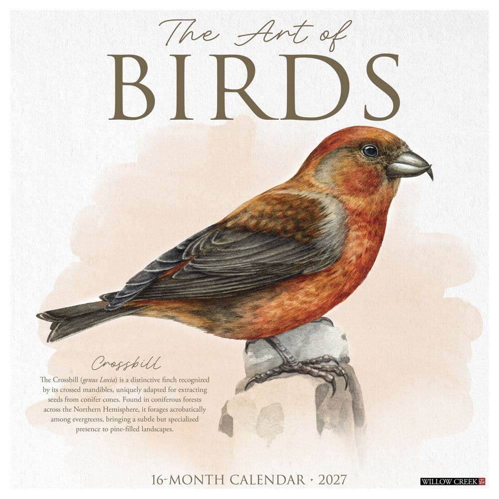 Art of Birds 2027 Wall Calendar Main Product Image