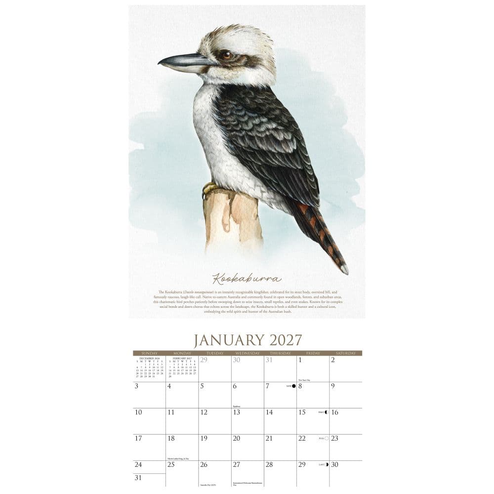 Art of Birds 2027 Wall Calendar Second Alternate Image