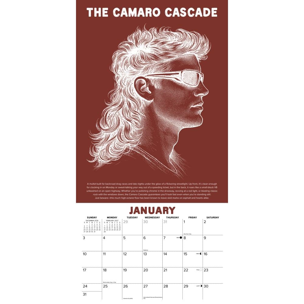 Mullet Masterpieces 2027 Wall Calendar Second Alternate Image