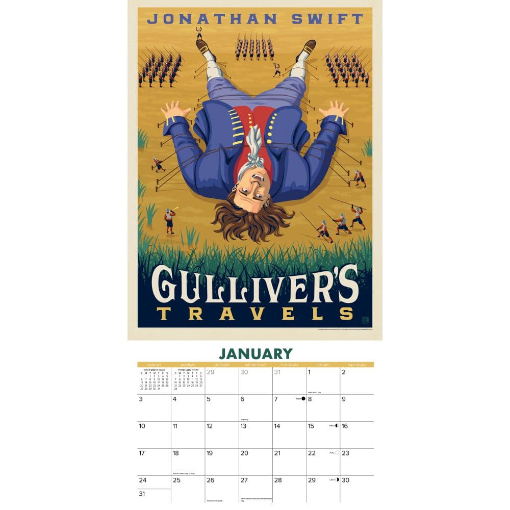 Literary Classics 2027 Wall Calendar Second Alternate Image