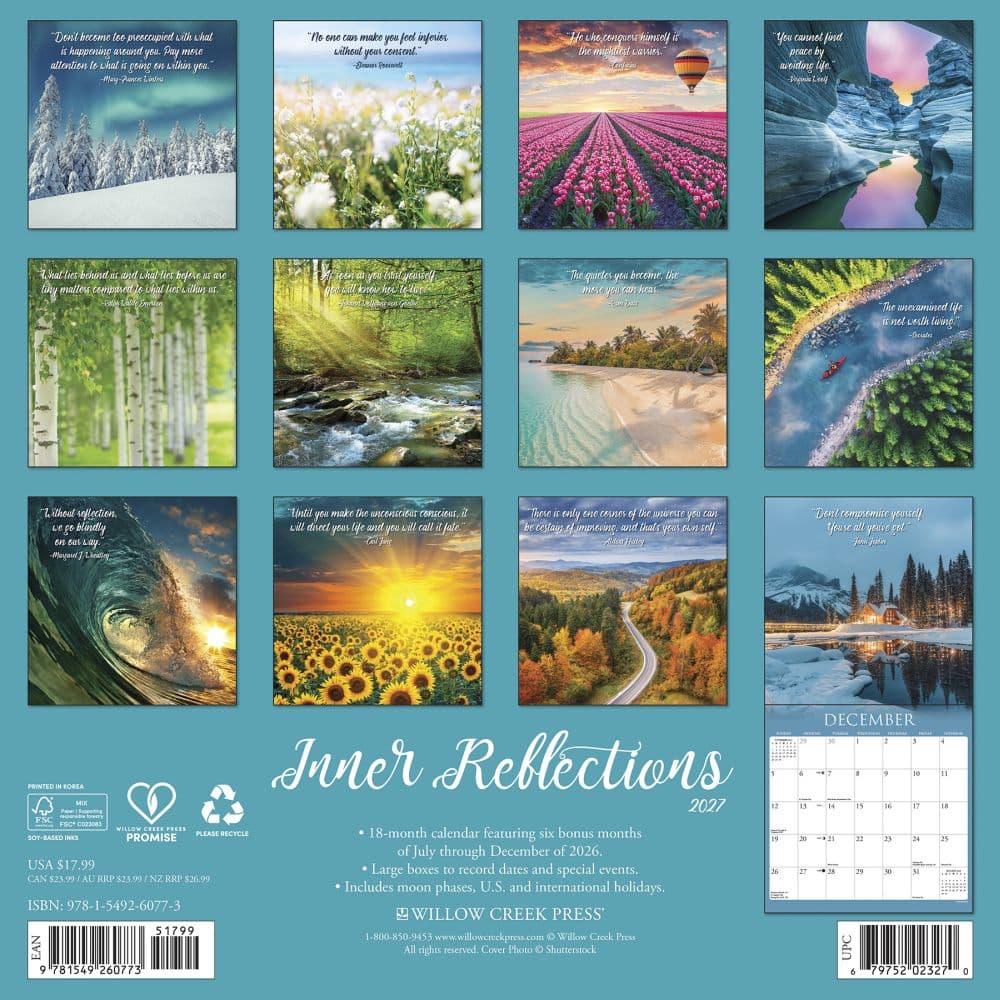 Inner Reflections 2027 Wall Calendar First Alternate Image