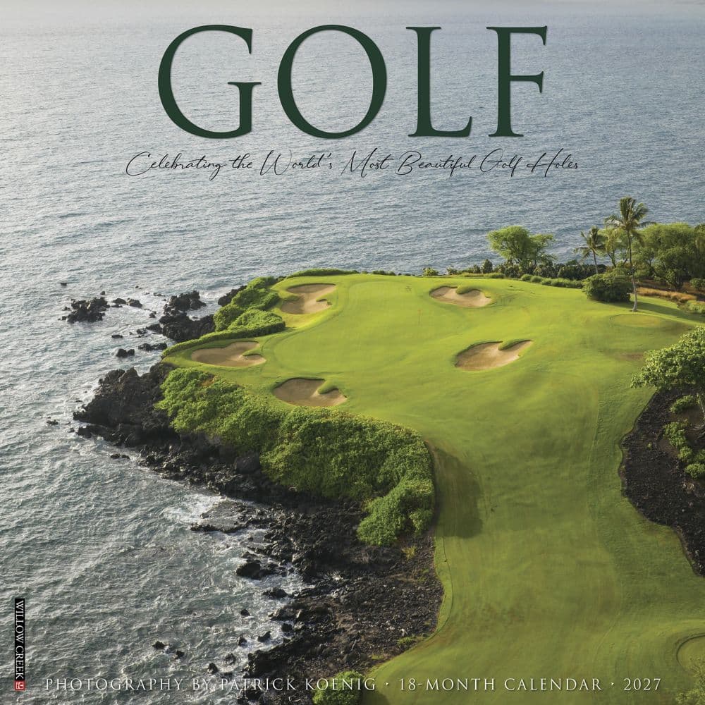 Golf 2027 Wall Calendar