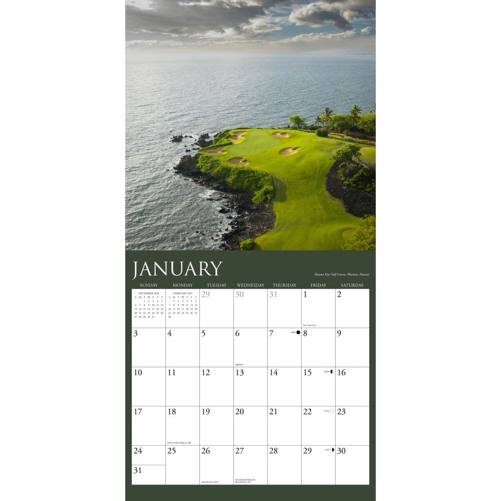 Golf 2027 Wall Calendar Second Alternate Image