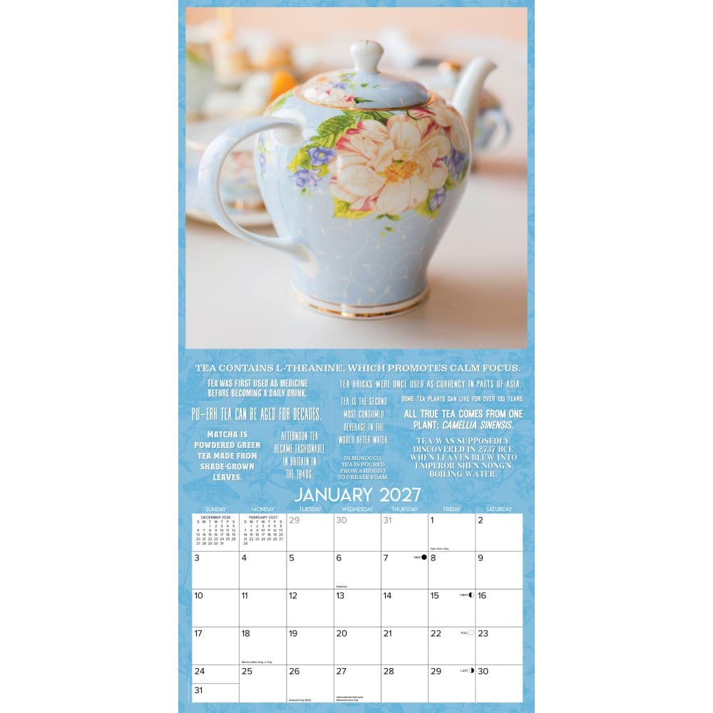 Love of Tea 2027 Wall Calendar Second Alternate Image