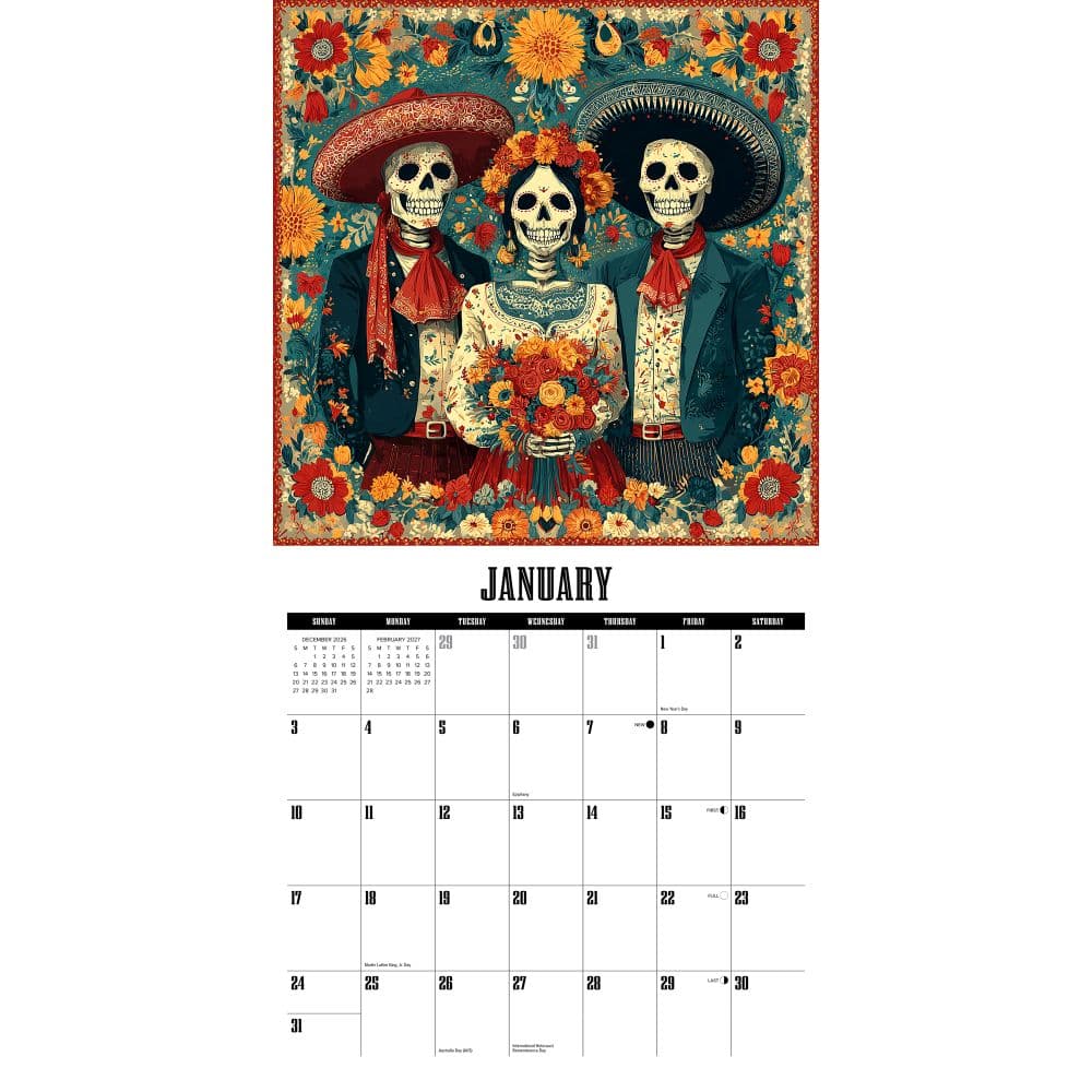 Day of the Dead 2027 Wall Calendar Second Alternate Image
