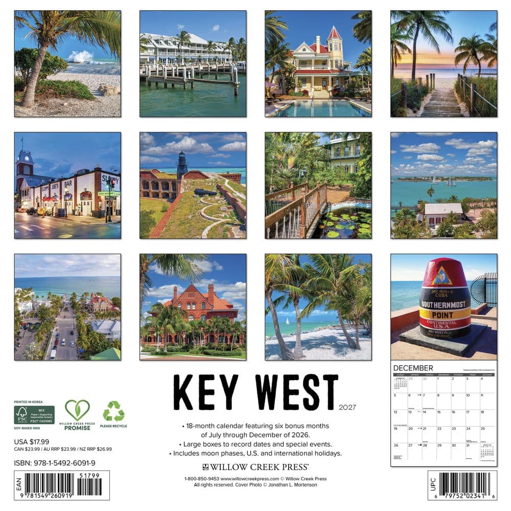 Key West 2027 Wall Calendar First Alternate Image