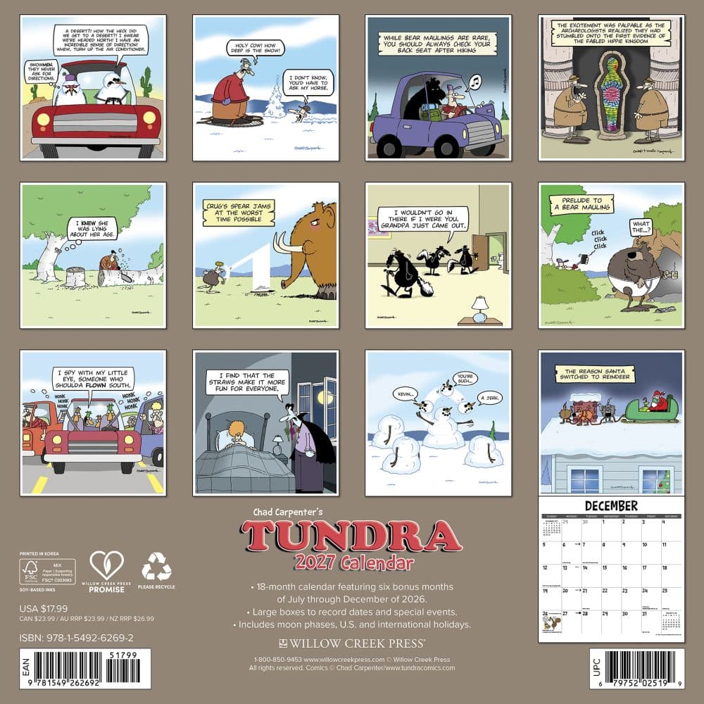 Tundra 2027 Wall Calendar First Alternate Image