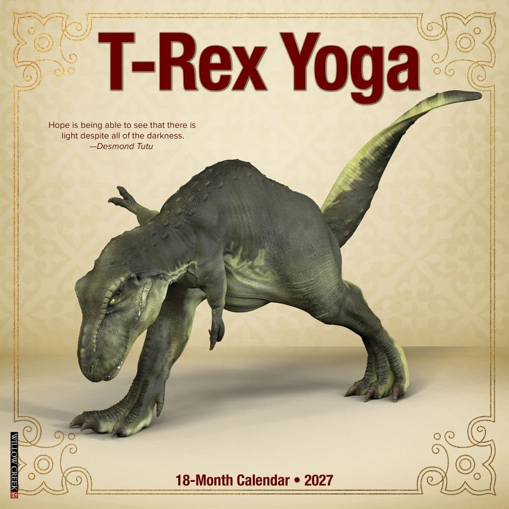 TRex Yoga 2027 Wall Calendar Main Product Image
