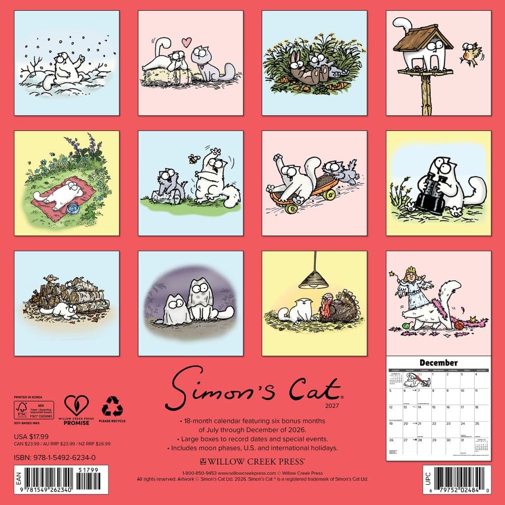 Simons Cat 2027 Wall Calendar First Alternate Image