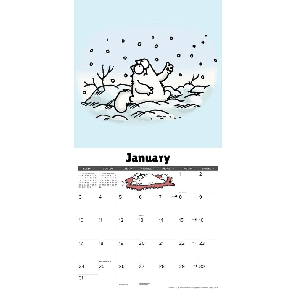 Simons Cat 2027 Wall Calendar Second Alternate Image