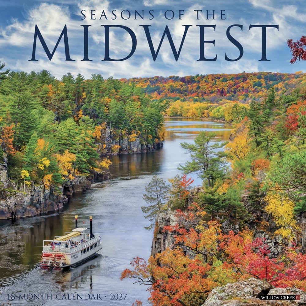 Seasons of the Midwest 2027 Wall Calendar Main Product Image