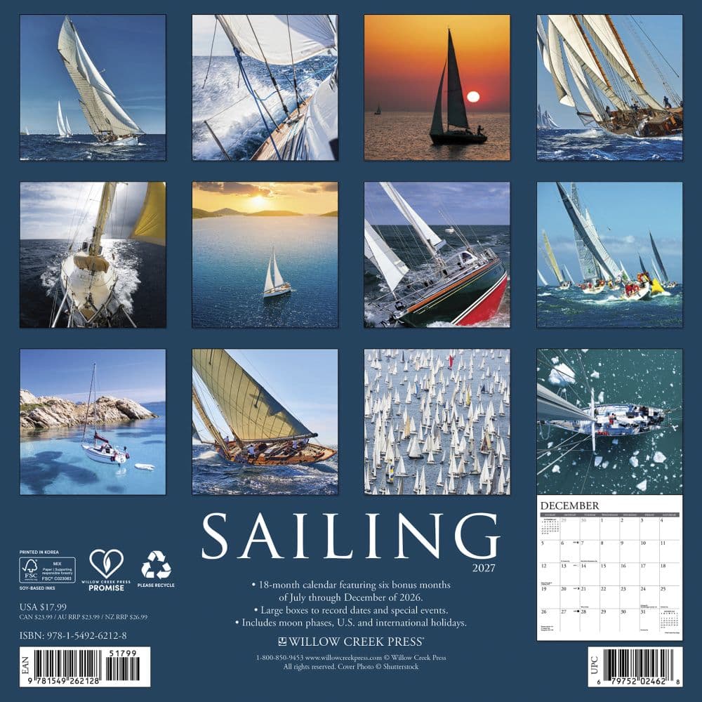 Sailing 2027 Wall Calendar First Alternate Image