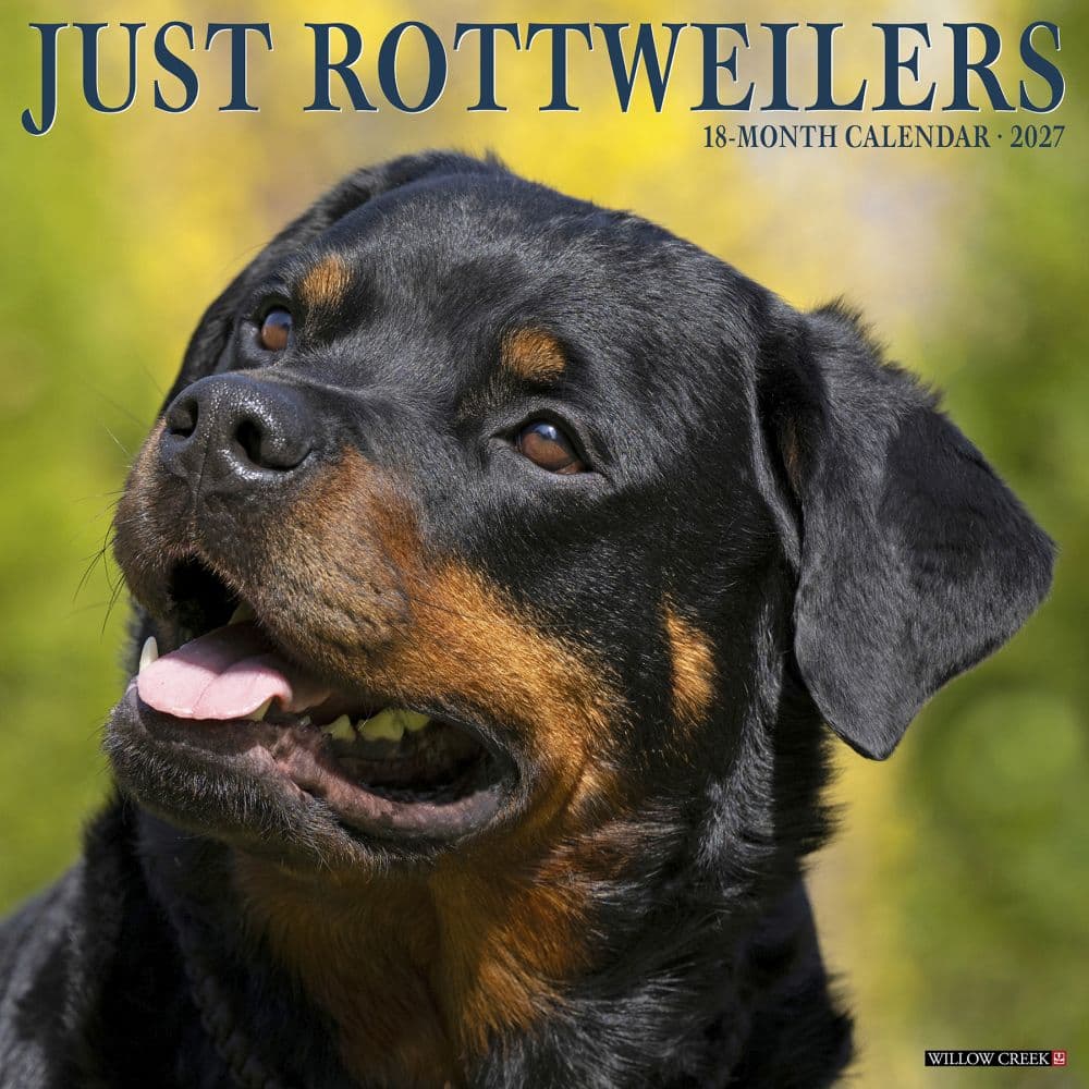 Just Rottweilers 2027 Wall Calendar Main Product Image