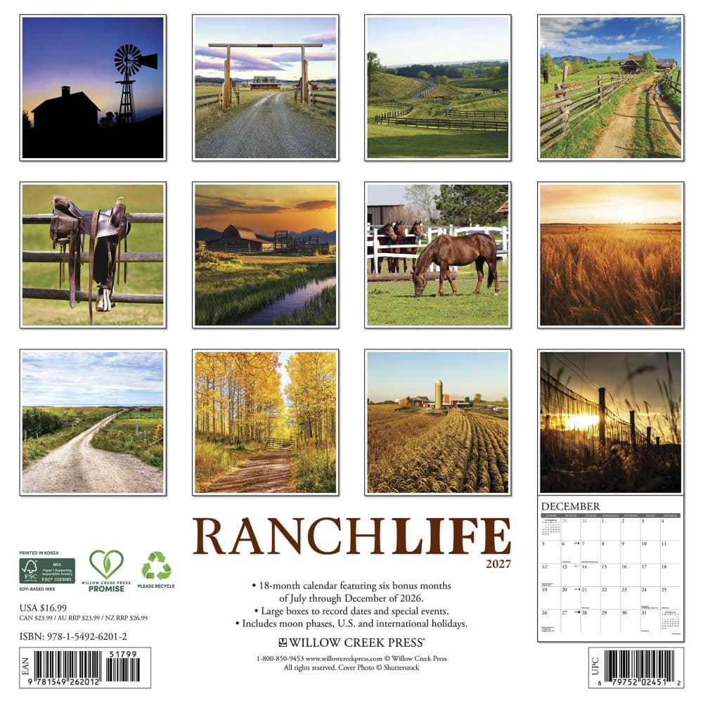 Ranch Life 2027 Wall Calendar First Alternate Image