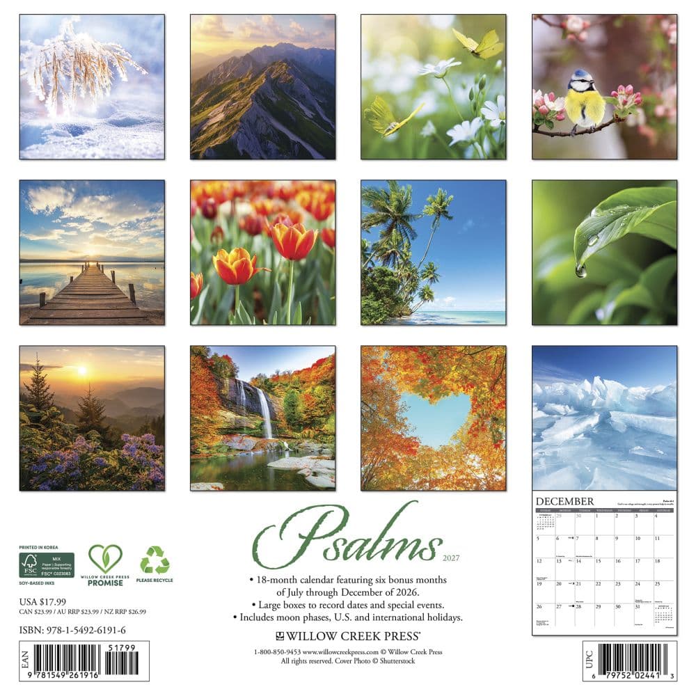 Psalms 2027 Wall Calendar First Alternate Image