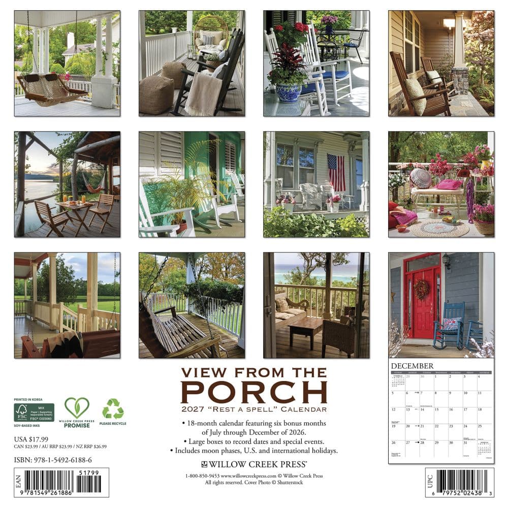 View From the Porch 2027 Wall Calendar First Alternate Image