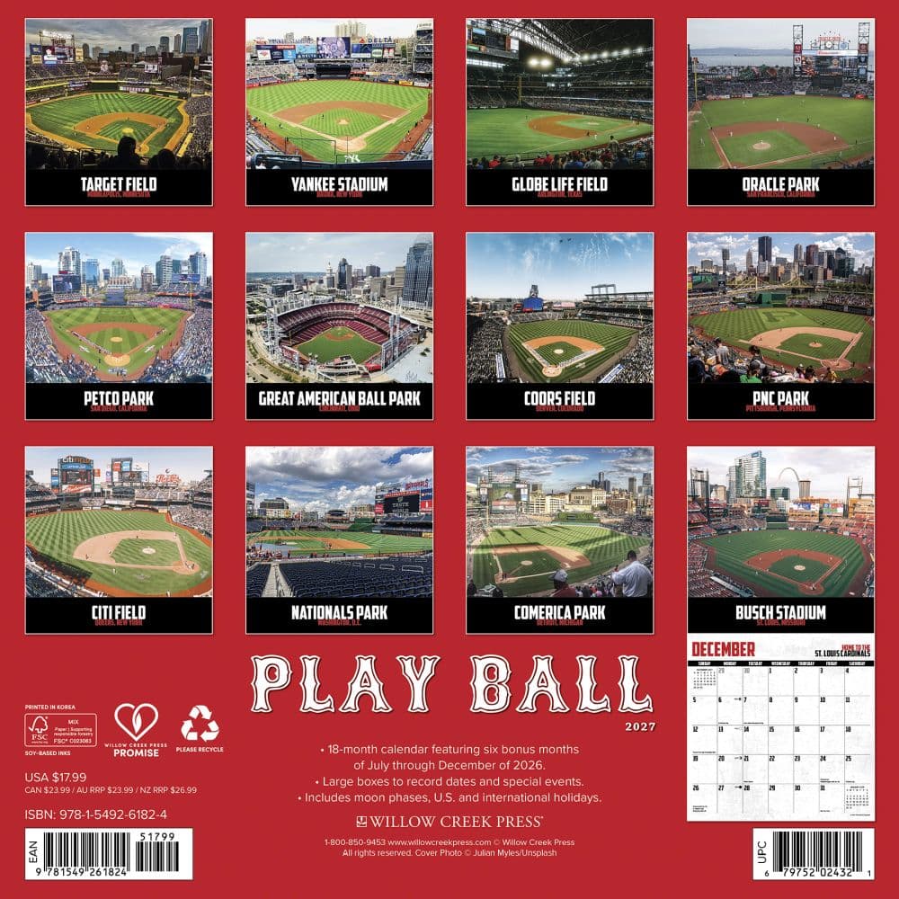 Play Ball 2027 Wall Calendar First Alternate Image