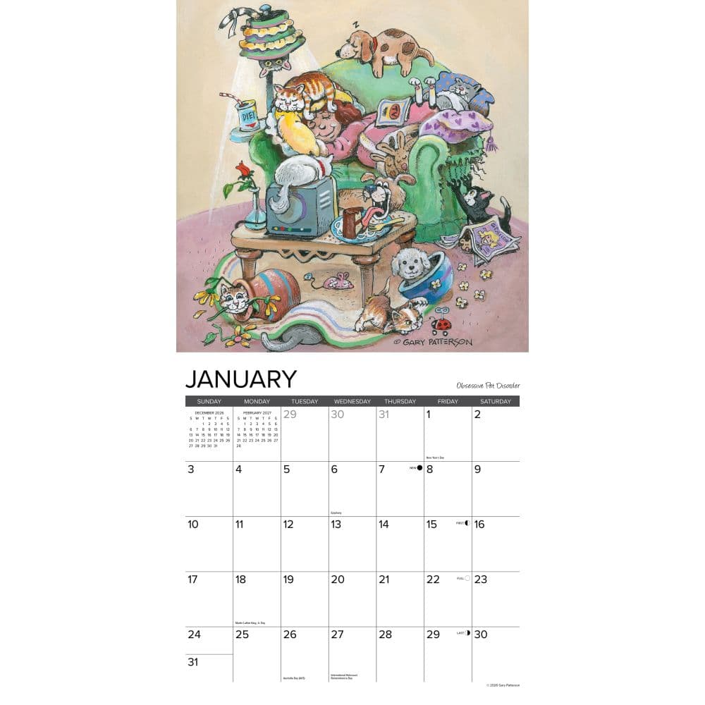 Paws and Claws 2027 Wall Calendar by Gary Patterson Second Alternate Image