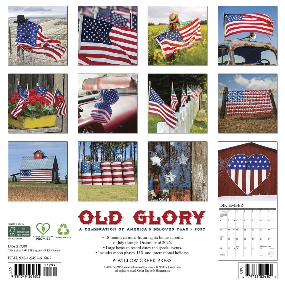 Old Glory 2027 Wall Calendar First Alternate Image