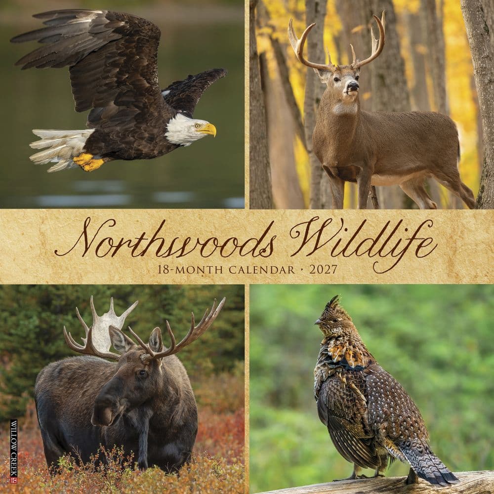 image Northwoods Wildlife 2027 Wall Calendar Main Product Image