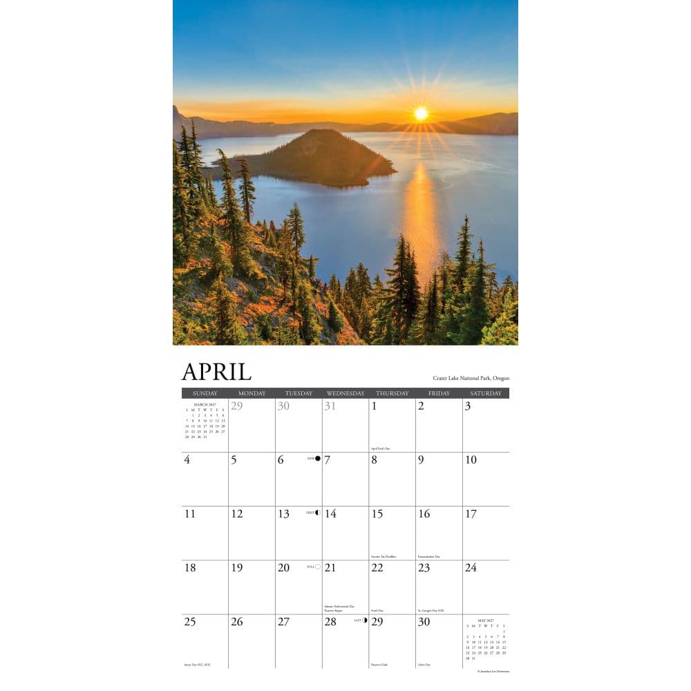 National Parks 2027 Wall Calendar Second Alternate Image
