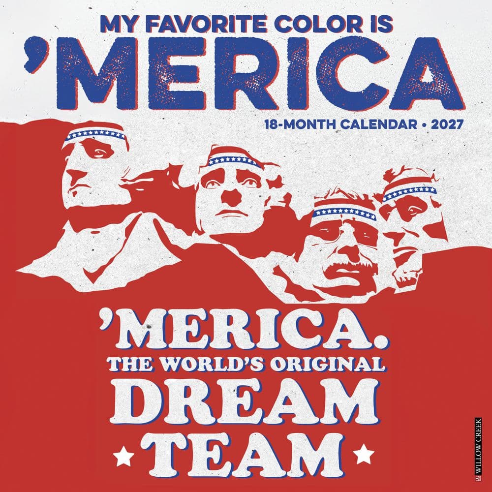 image My Favorite Color Is Merica 2027 Wall Calendar Main Product Image