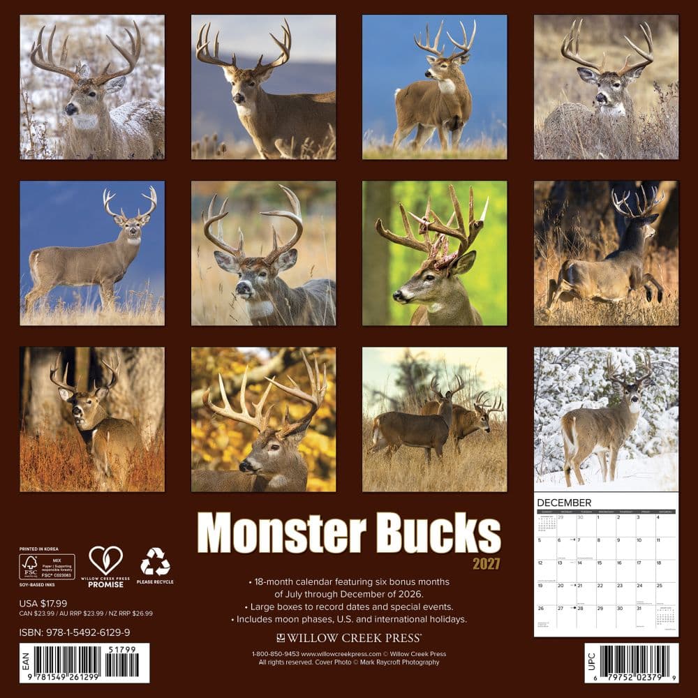 Monster Bucks 2027 Wall Calendar First Alternate Image