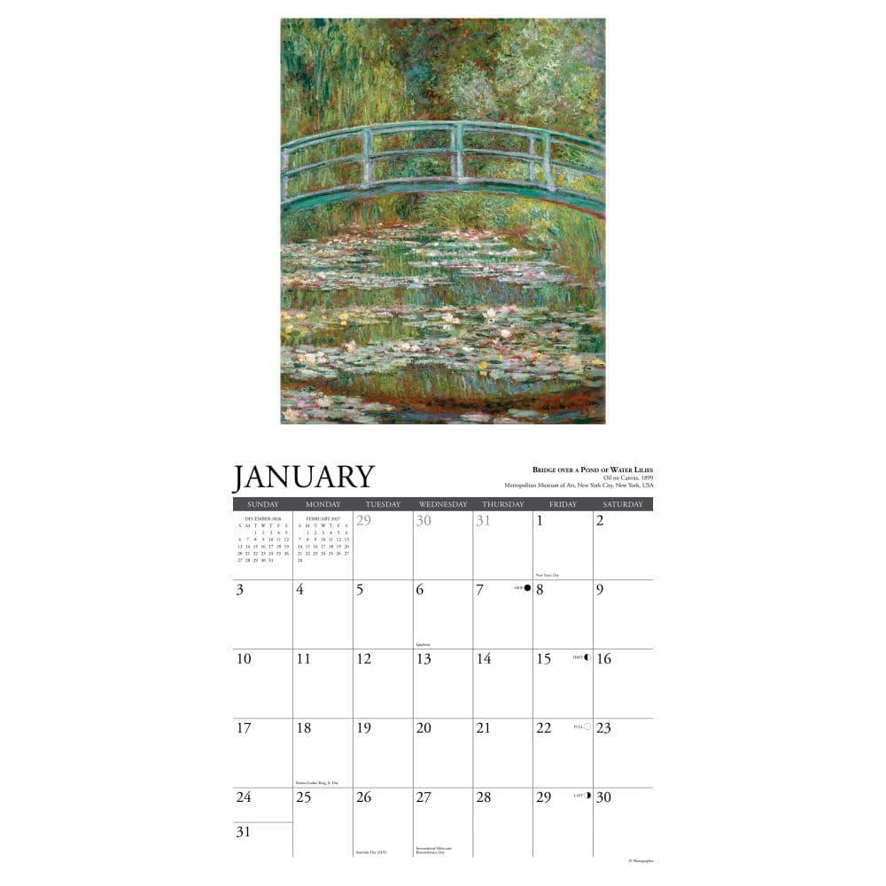 Monet 2027 Wall Calendar Second Alternate Image