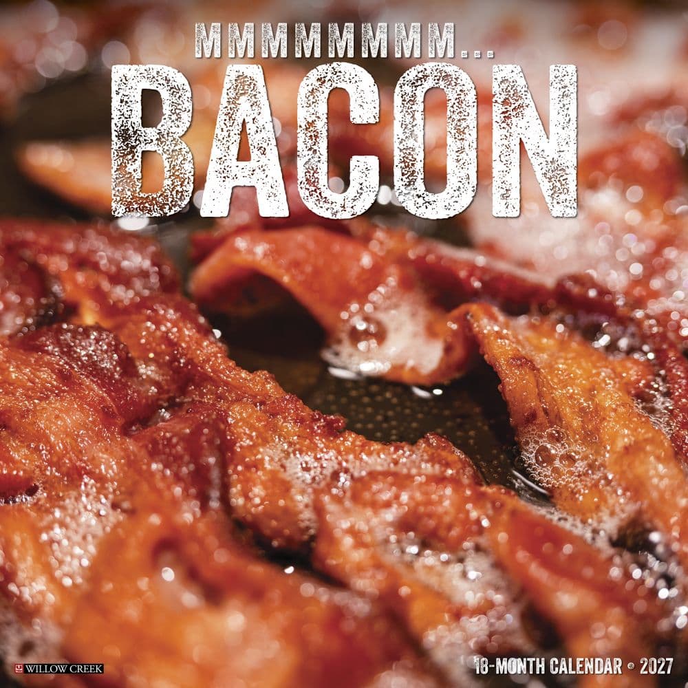 image MMMMMMMM Bacon 2027 Wall Calendar Main Product Image