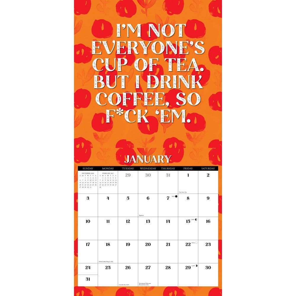 Make Every Day Your Bitch 2027 Wall Calendar Second Alternate Image