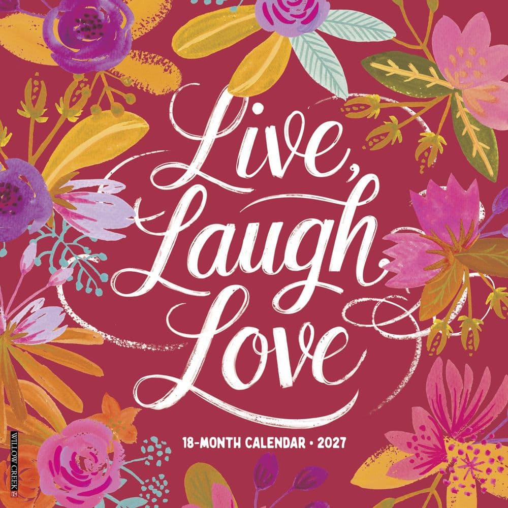 Live Laugh Love 2027 Wall Calendar Main Product Image