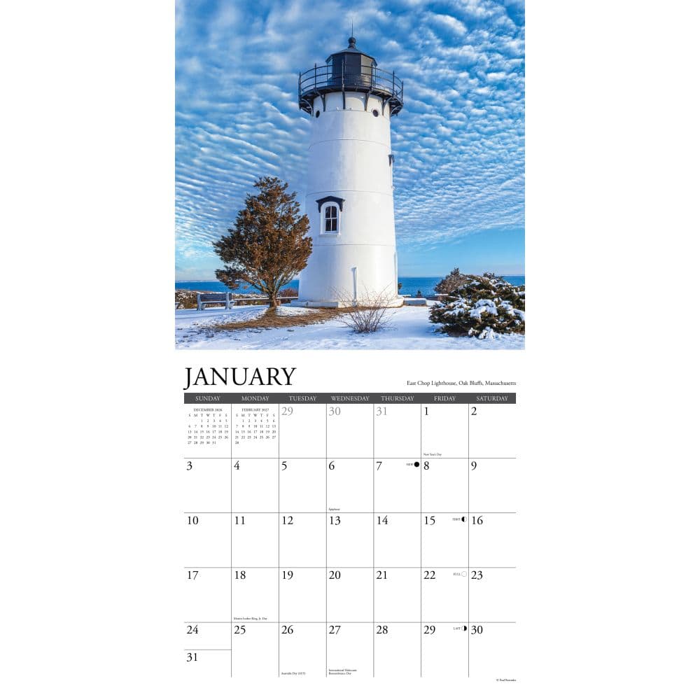 Lighthouses 2027 Wall Calendar Second Alternate Image