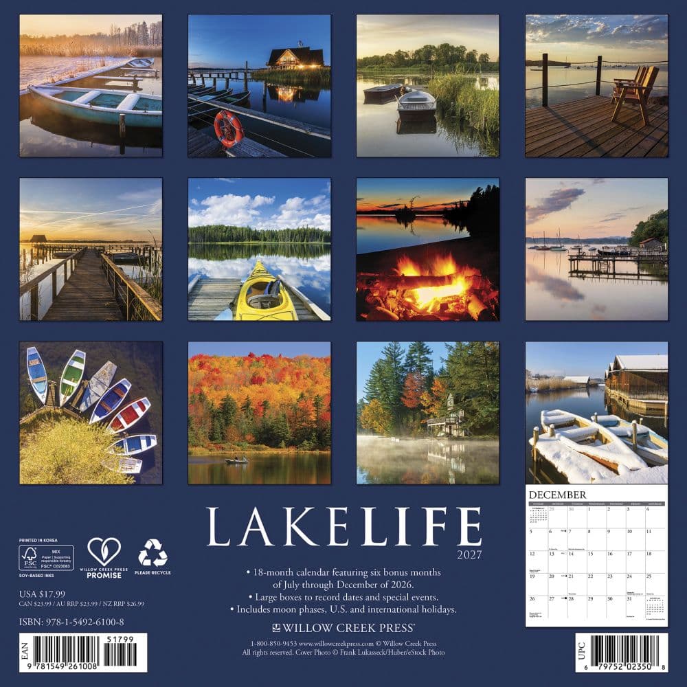 Lake Life 2027 Wall Calendar First Alternate Image