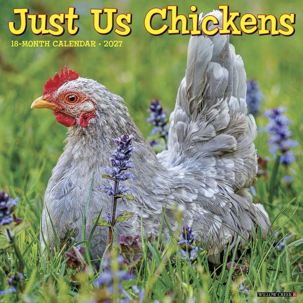 Just Us Chickens 2027 Wall Calendar Main Product Image