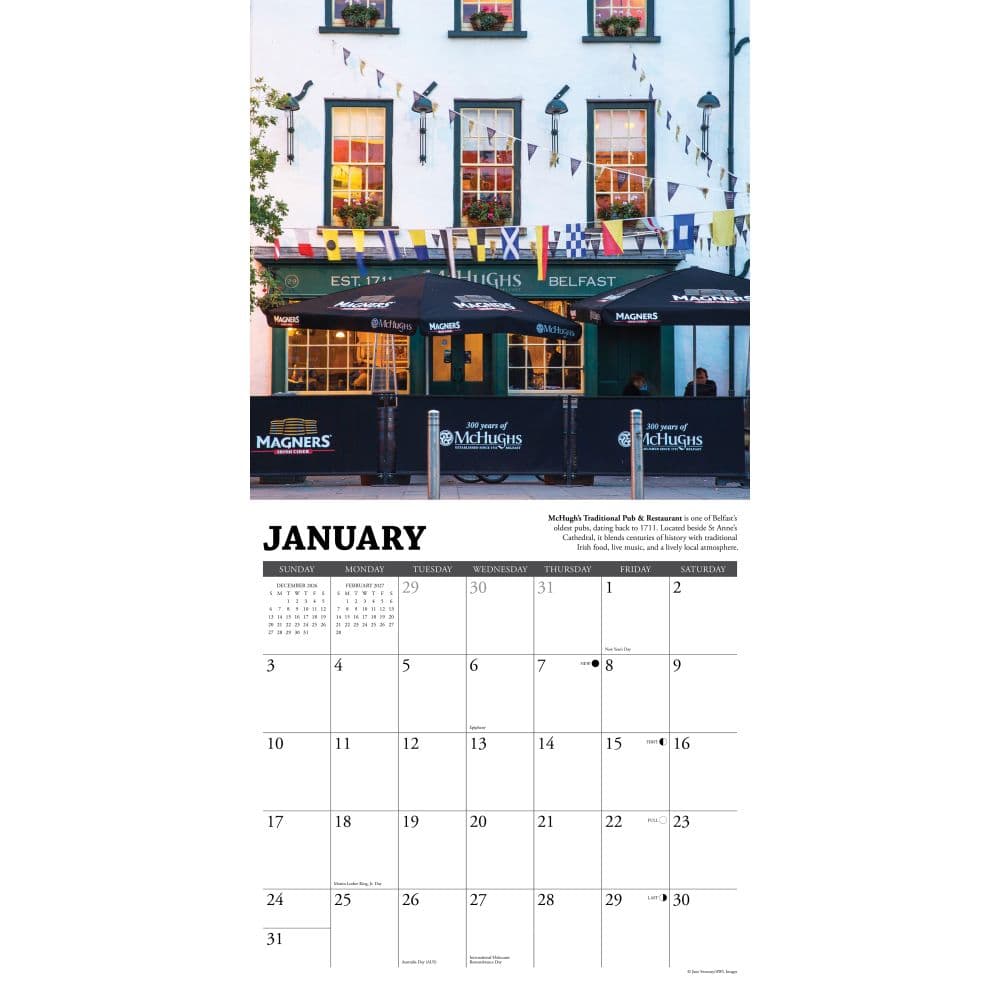 Irish Pubs 2027 Wall Calendar Second Alternate Image