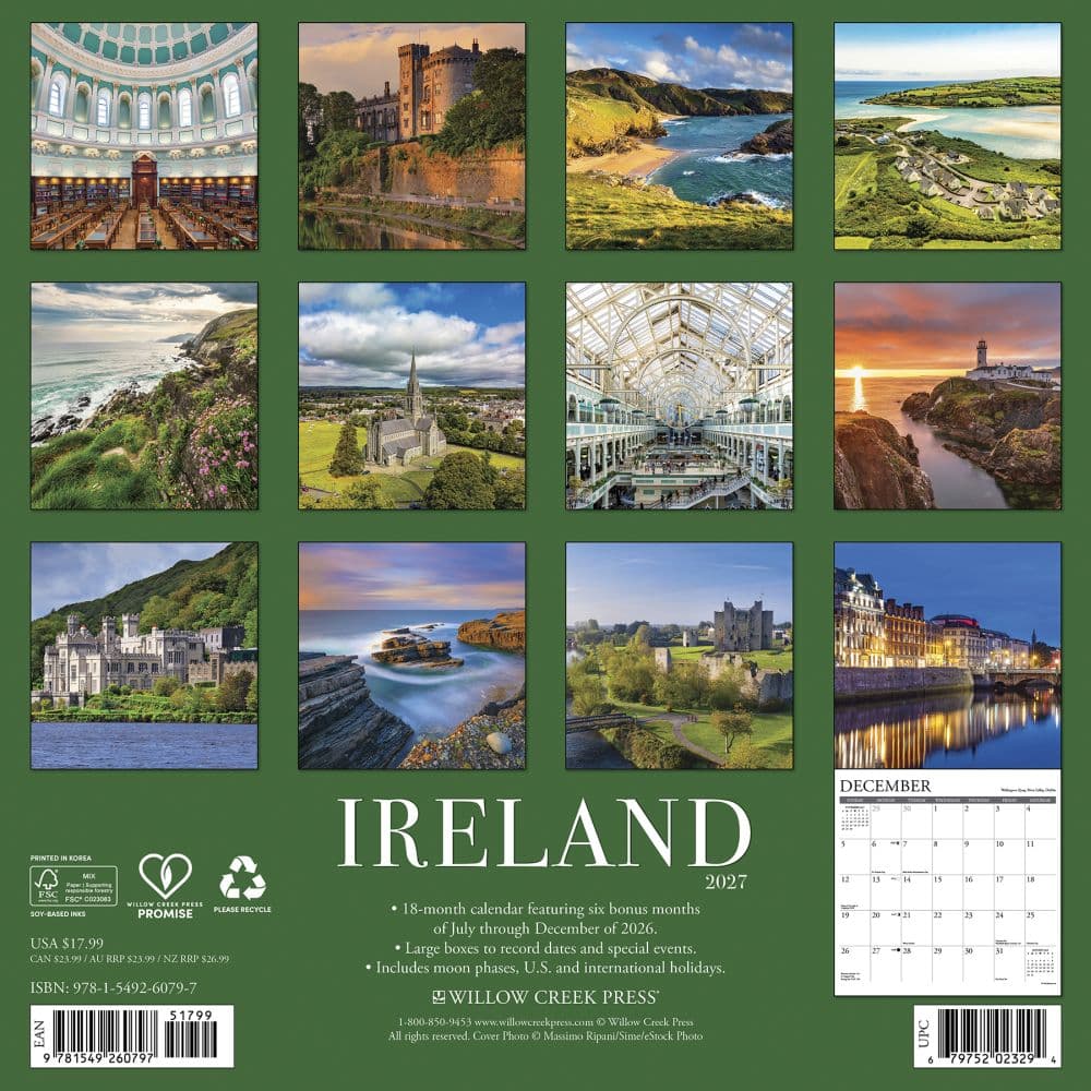 Ireland 2027 Wall Calendar First Alternate Image